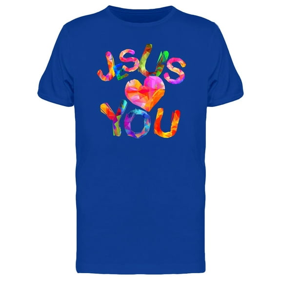 Jesus Loves You T-Shirt Men -Image by Shutterstock, Male 3X-Large