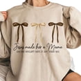 thumbnail image 1 of Jesus Made Her a Mama Sweatshirt – Christian Mom Life Crewneck, Trendy Faith-Based Pullover for Everyday Comfort, Soft & Cozy All-Season Apparel, 1 of 7