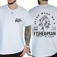 thumbnail image 1 of Jesus Made Me A Fisher Print T Shirts for Mens Christian Fishing Graphic Tees Short Sleeve Fashion Cotton Tops for Daily Outfits White,M, 1 of 8