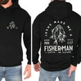 thumbnail image 1 of Jesus Made Me a Fisher of Men Hoodie – Mark 1:17 Bible Verse 2-Sided Christian Hoodie, Faith-Based Unisex Pullover, 1 of 7
