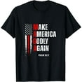 thumbnail image 1 of Jesus Make America Godly Again American Patriot Christian T-Shirt, 1 of 3