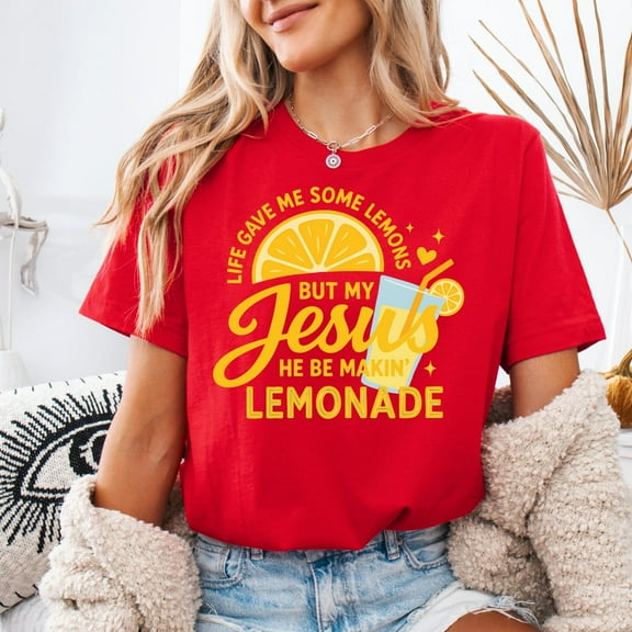 Jesus Makes Lemonade – Faith-Inspired Lemon T-Shirt | Christian Apparel for Women & Men