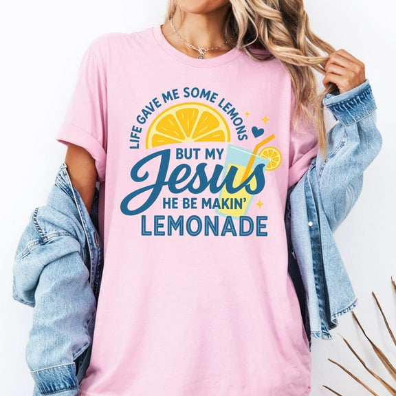 Jesus Makes Lemonade – Faith-Inspired Lemon T-Shirt | Christian Apparel for Women & Men