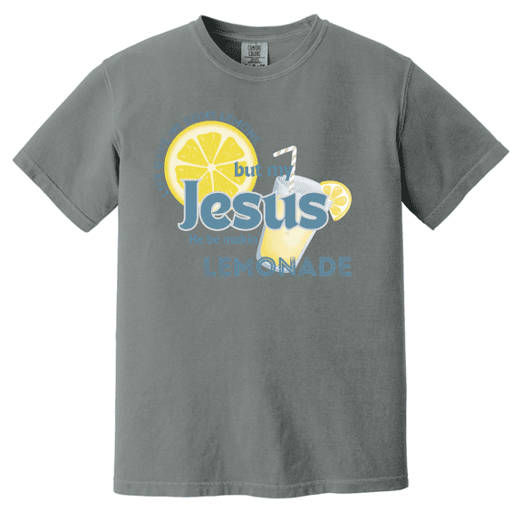 "Jesus Makes Lemonade” T-Shirt - Christian Graphic Comfort Colors Tee, Cute Lemon Shirt Gift