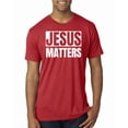 thumbnail image 1 of Jesus Matters Christian Love God Church | Mens Inspirational/Christian Premium Tri Blend T-Shirt, Vintage Red, Small, 1 of 3