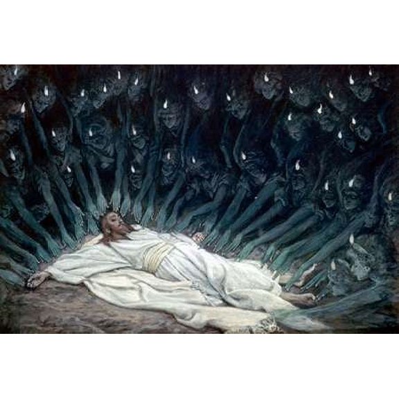 Jesus Ministered to by Angels Poster Print by James Tissot (12 x 18)