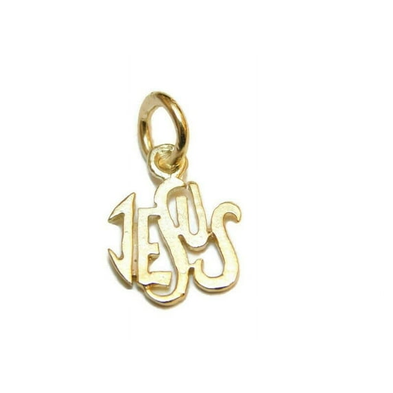 Jesus Name #2 Charm Pendant 14k Yellow Gold!!