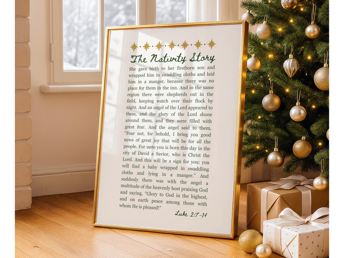 Jesus Nativity True Story Printable The Christmas Story Printable Luke