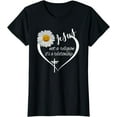 thumbnail image 1 of Jesus Not A Religion It's A Relationship Daisy Christian T-Shirt, 1 of 3