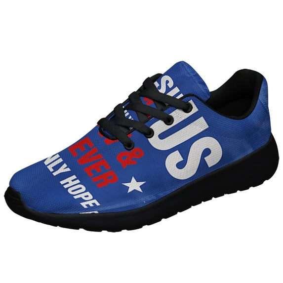 Jesus Now Forever Our Only Hope Shoes Sneakers Black Size 7.5