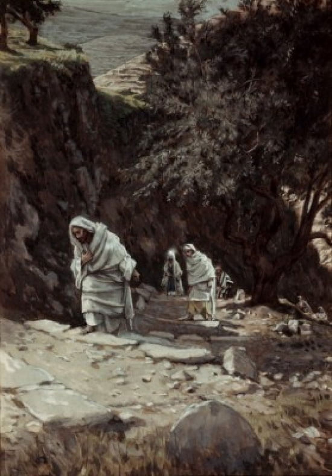 Jesus On His Way to Ephraim James Tissot (1836-1902 French) Canvas Art - James Tissot (18 x 24)