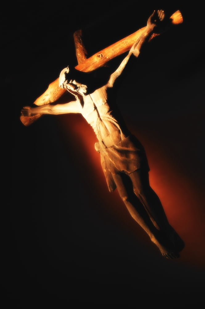 Jesus On The Cross Canvas Art - Don Hammond Design Pics (11 x 17)