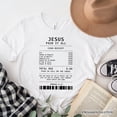thumbnail image 1 of Jesus Paid It All Cash Receipt T-Shirt, Christian Tee for Believers, 1 of 6