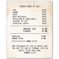 thumbnail image 1 of Jesus Paid it All - Motivational Wall Art Print - Positive Quotes Wall Decor - Encouragement Gifts - Positive Sayings for Wall Décor - (Unframed, 27 x 40 inches), 1 of 4