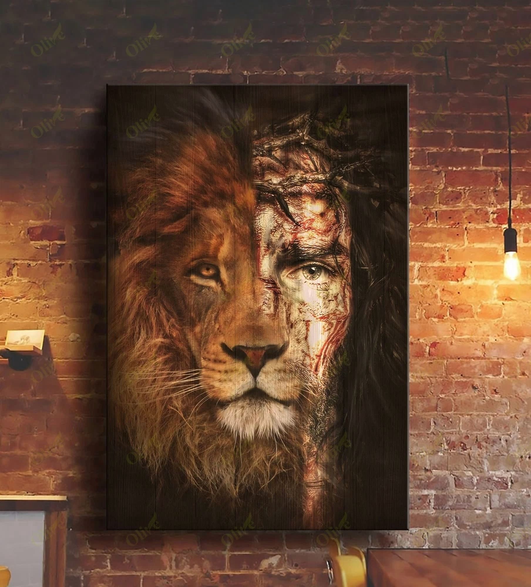 Jesus Painting the Lion of Judah the Perfect Combination Warm Color ...