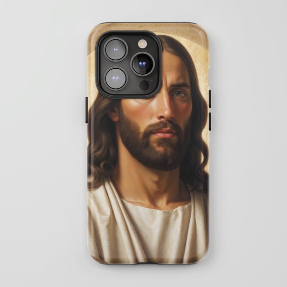 Jesus Portrait For All iPhone Series Tough Phone Case