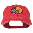 thumbnail image 1 of Jesus Praying Embroidered Washed Cap - Red OSFM, 1 of 5