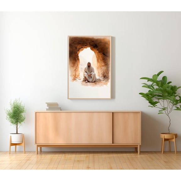 Jesus Prays in Gethsemane Art Print Unframed Paper Print