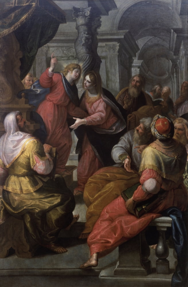 Jesus Preaching To The Doctors Canvas Art -  (18 x 24)