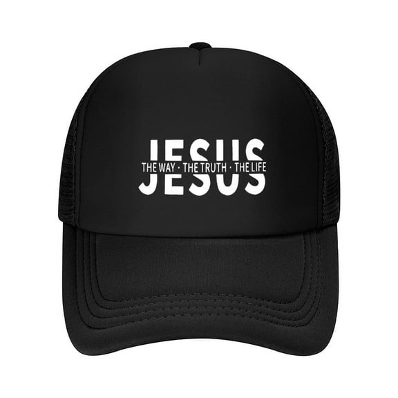 Jesus Print Summer Mesh Baseball Cap for Men,Made In USA,Adjustable Breathable Caps Women Men's Hat Casual Trucker Hat