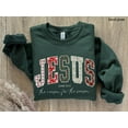 thumbnail image 1 of Jesus Reason for the Season Sweatshirt | Christian Christmas Scripture Pullover, 1 of 8