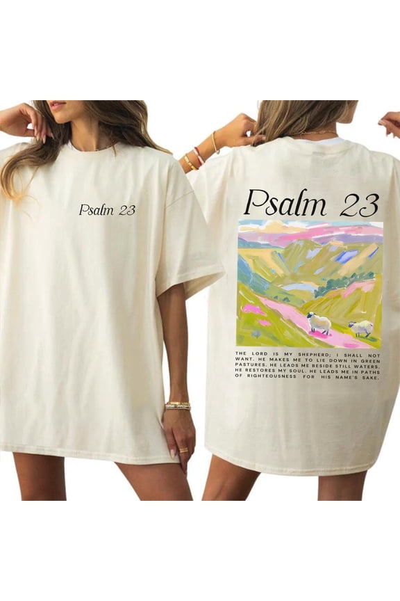 Jesus Religious Cross Sun Retro Double Sided T-Shirt – Christian Easter Faith Graphic Tee, Soft Cotton Casual Shirt for Men & Women