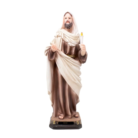 Jesus - Resin Statue - Multiple Sizes | Catholic Home Decor, Church Services, Gifts, Faith-Inspiring (Mx12"inches)