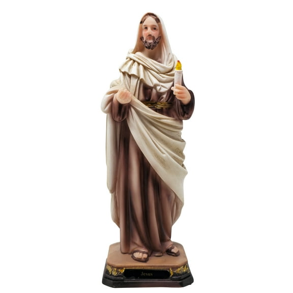 Jesus - Resin Statue - Multiple Sizes | Catholic Home Decor, Church Services, Gifts, Faith-Inspiring (Sx8"inches)