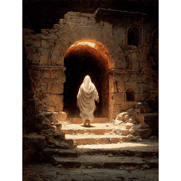 Jesus Resurrection Tomb Canvas Biblical Easter Spiritual Religious Living Wall Art