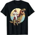 thumbnail image 1 of Jesus Riding a Dinosaur Meme Dino Lover Tyrannosaurus Rex T-Shirt, 1 of 5