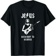 thumbnail image 1 of Jesus Rock and Roll Christian Music Worship Bible Verse T-Shirt Black X-Large, 1 of 4