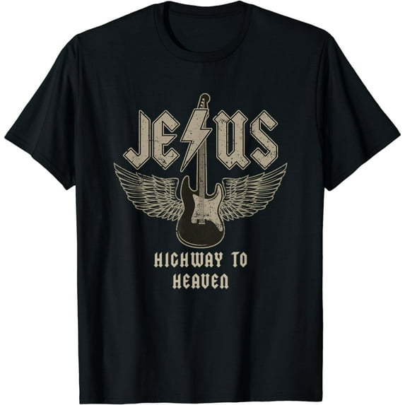 Jesus Rock and Roll Christian Music Worship Bible Verse T-Shirt