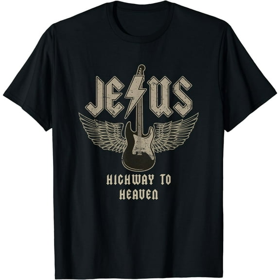 Jesus Rock and Roll Christian Music Worship Bible Verse T-Shirt
