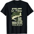 thumbnail image 1 of Jesus Said Go Fishing Fish Story Bible Angling Bass Fishing T-Shirt, 1 of 3