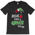 thumbnail image 1 of Jesus Saved A Christmas Grouch Like Me Funny Christian Christmas Graphic T-Shirt G4477, Up to 5XL, 1 of 2