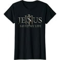thumbnail image 1 of Jesus Saved My Life Christian Religious Believer Men Women T-Shirt, 1 of 3