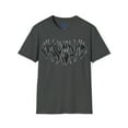 thumbnail image 1 of Jesus Saves. Hand drawn custom font on a Unisex Softstyle T-Shirt, 1 of 5