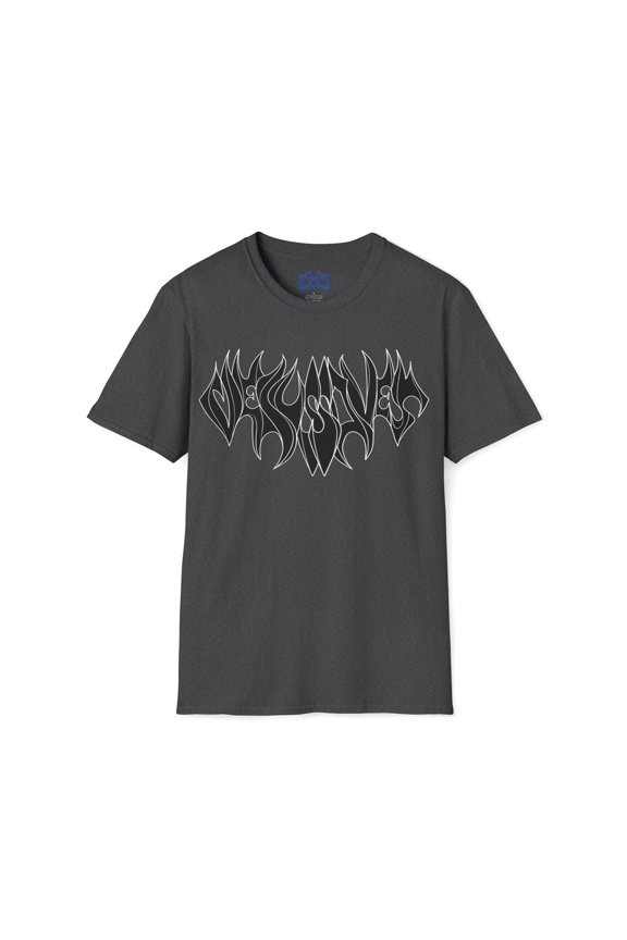 Jesus Saves. Hand drawn custom font on a Unisex Softstyle T-Shirt