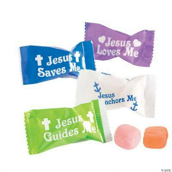 Jesus Saves Me Sweet Creams Candy, 108 Pieces, Easter Novelty Candy