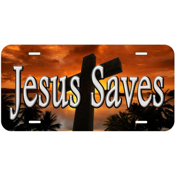 Jesus Saves Novelty Car Auto License Plate