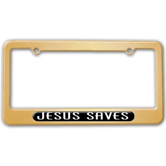 Jesus Saves - Religious License Plate Frame