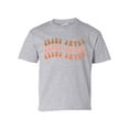 thumbnail image 1 of Jesus Saves Retro Youth Kids Christian T-shirt Graphic Tee Graphic Tee-Sports Grey-small, 1 of 4