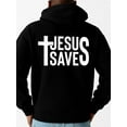 thumbnail image 1 of Jesus Saves funny hoodies Christianity men sweater hoodie black Sporty Athletic Hoodie For Fall & Winter christian christianity pamuk Unique Design Unisex Shirt Crewneck tshirts, 1 of 7