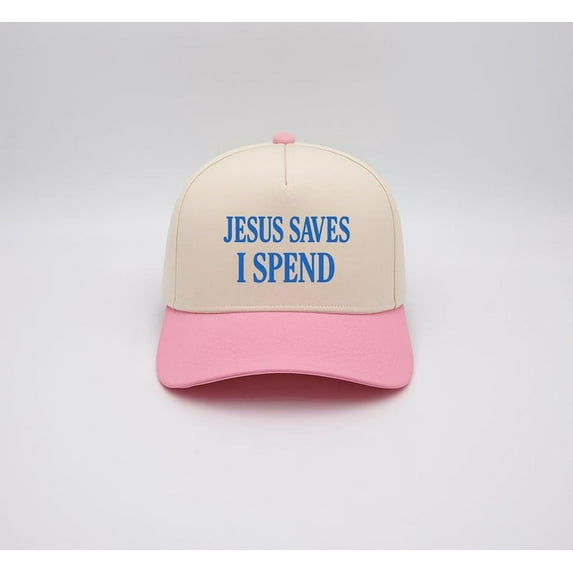Jesus Saves i Spend 2 Toned Hat