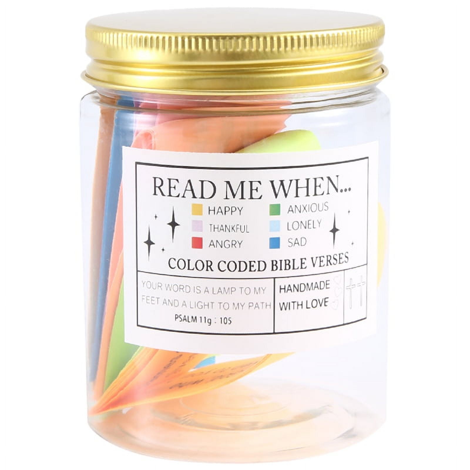 Jesus Scripture Jar Bible Verses Scripture Jar Color Coded Cards for ...