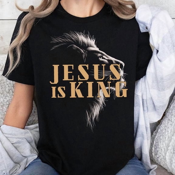 Jesus Shirt - Christianity Lion T-Shirt, Bible Verse T Shirt, Men's And Women's Graphic Tee 100% Cotton by TBun, Full Sizes S-5XL