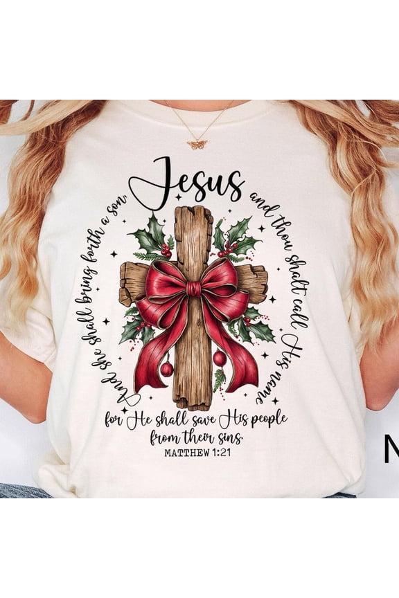 Jesus Shirt, O Come Let Us Adore Him Shirt, Nativity Scene Christian , Marian Cross Shirt, Catholic Shirt,Religious Shirt Birthday Gifts; For Men & Women