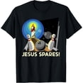 thumbnail image 1 of Jesus Spares | Funny Christian Bowling Pun T-Shirt tee, 1 of 4