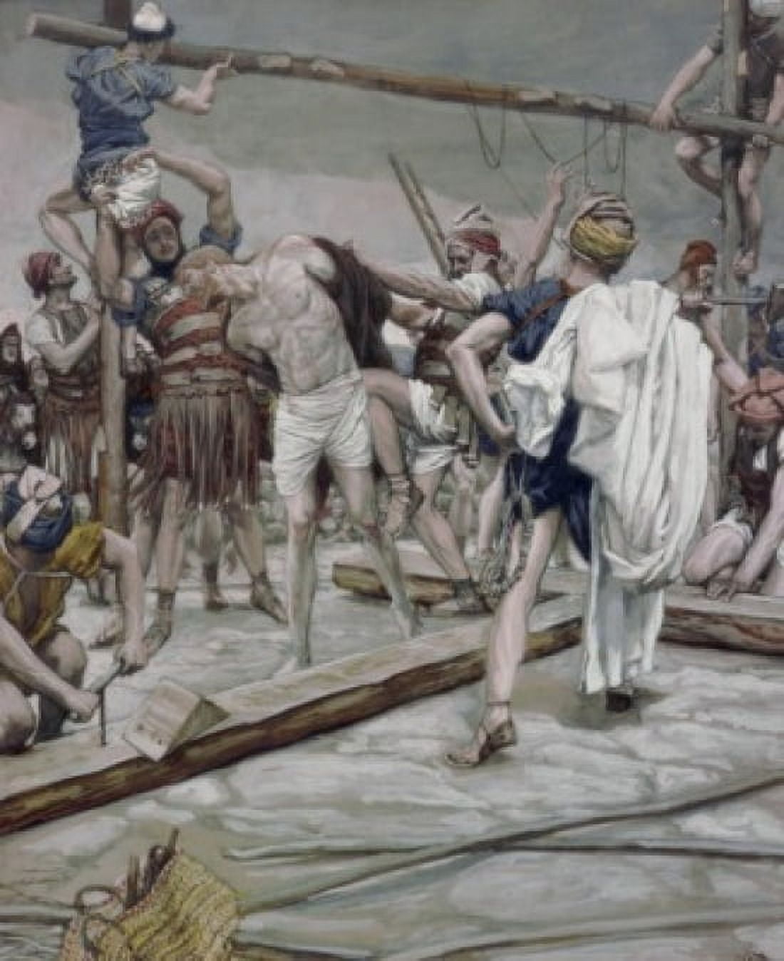 Jesus Stripped of His Raiment James Tissot (1836-1902 French) Canvas Art - James Tissot (18 x 24)