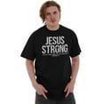 thumbnail image 1 of Jesus Strong Philippians 4:13 Bible Men's Graphic T Shirt Tees Brisco Brands S, 1 of 6